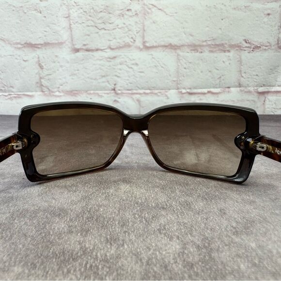 Chanel Vintage Y2K Rectangular 5065 Brown Sunglasses - Picture 7 of 12